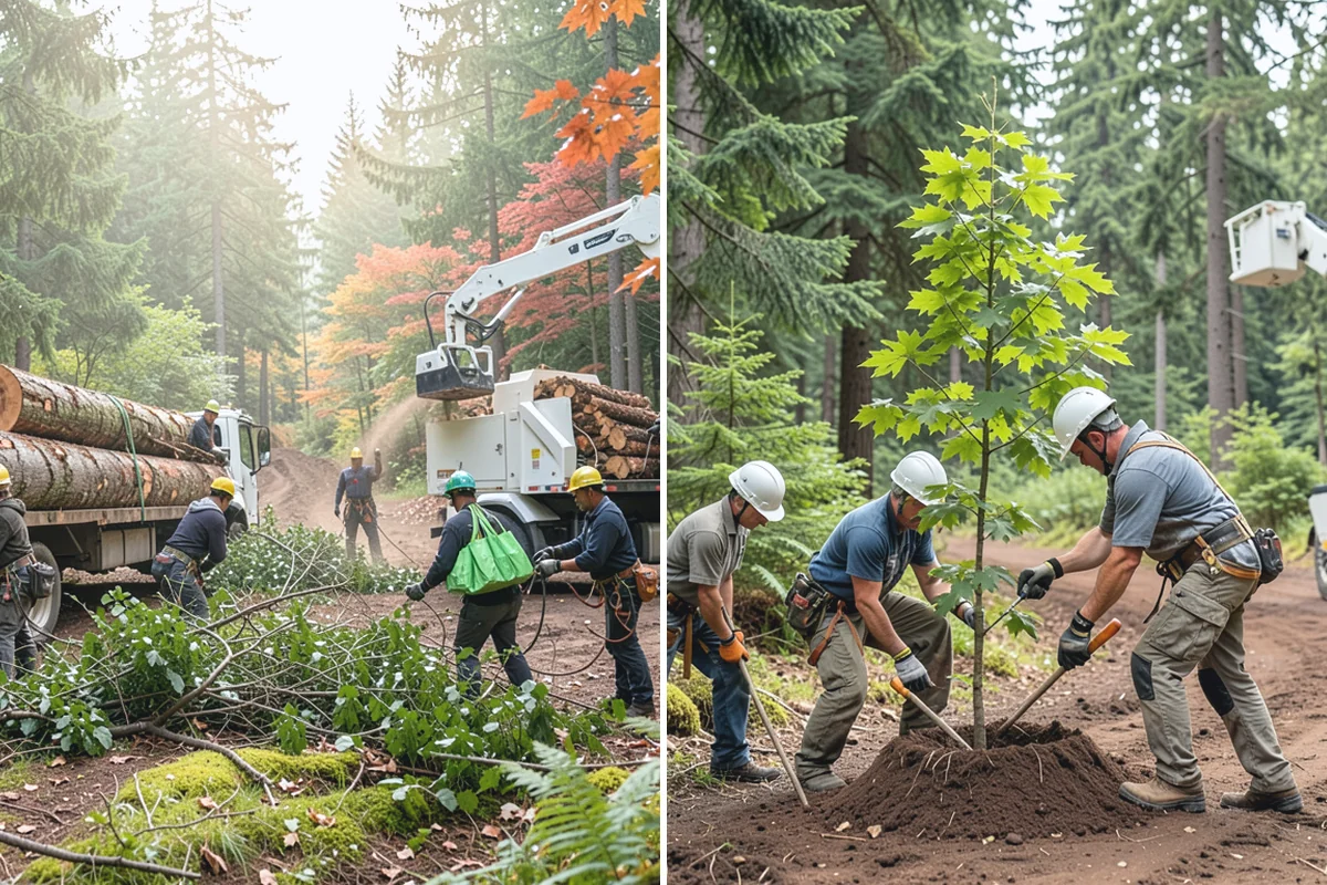 Municipal tree maintenance in Roy, Pierce County, WA - Inventory and assess the property's trees