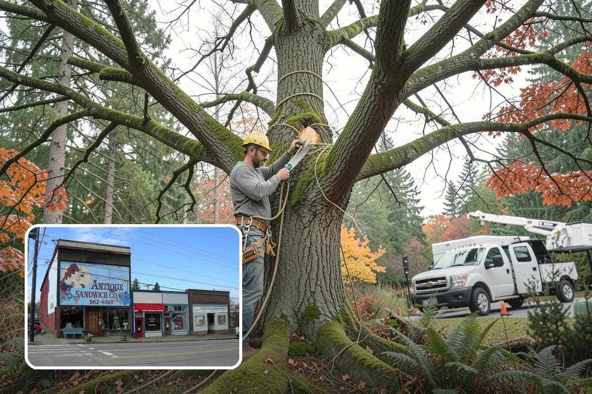 Municipal tree maintenance in Ruston, Pierce County, WA - Keeps trees across a property safe and presentable