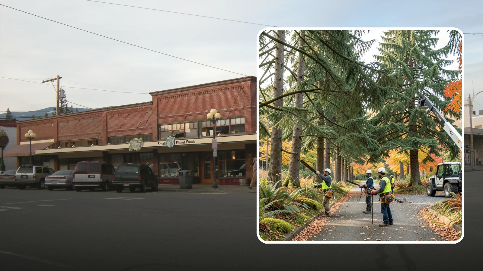 Municipal tree maintenance in Sedro-Woolley, Skagit County, WA - Tree maintenance for public and municipal spaces.