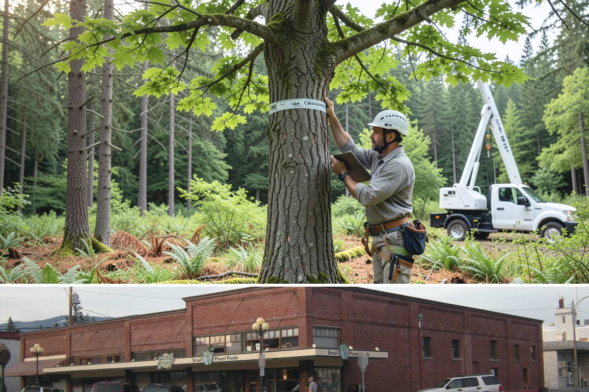 Municipal tree maintenance in Sedro-Woolley, Skagit County, WA - Work follows a recurring schedule aligned with recognized arboricultural standards to manage trees throughout all seasons in...