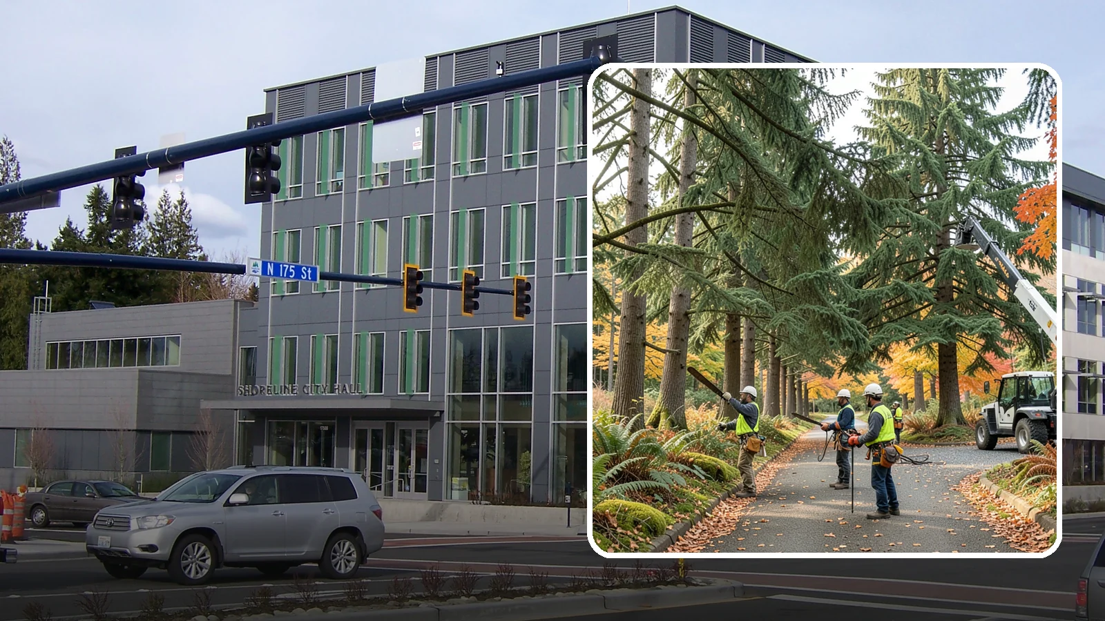 Municipal tree maintenance in Shoreline, King County, WA - Tree maintenance for public and municipal spaces.