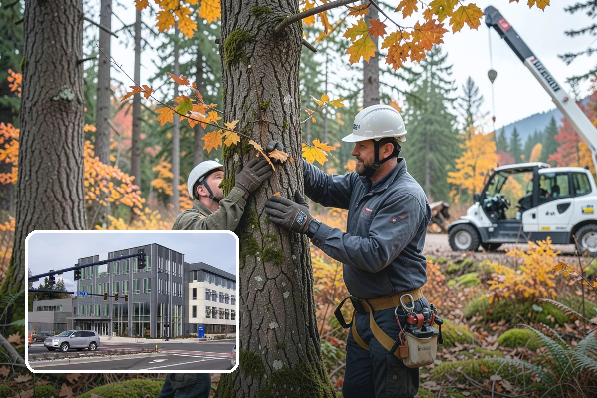 Municipal tree maintenance in Shoreline, King County, WA - Keeps trees across a property safe and presentable