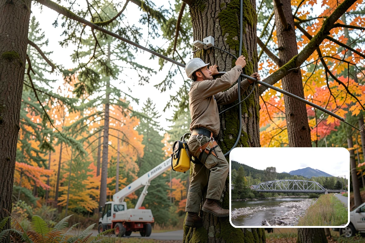 Municipal tree maintenance in Skykomish, King County, WA - Keeps trees across a property safe and presentable