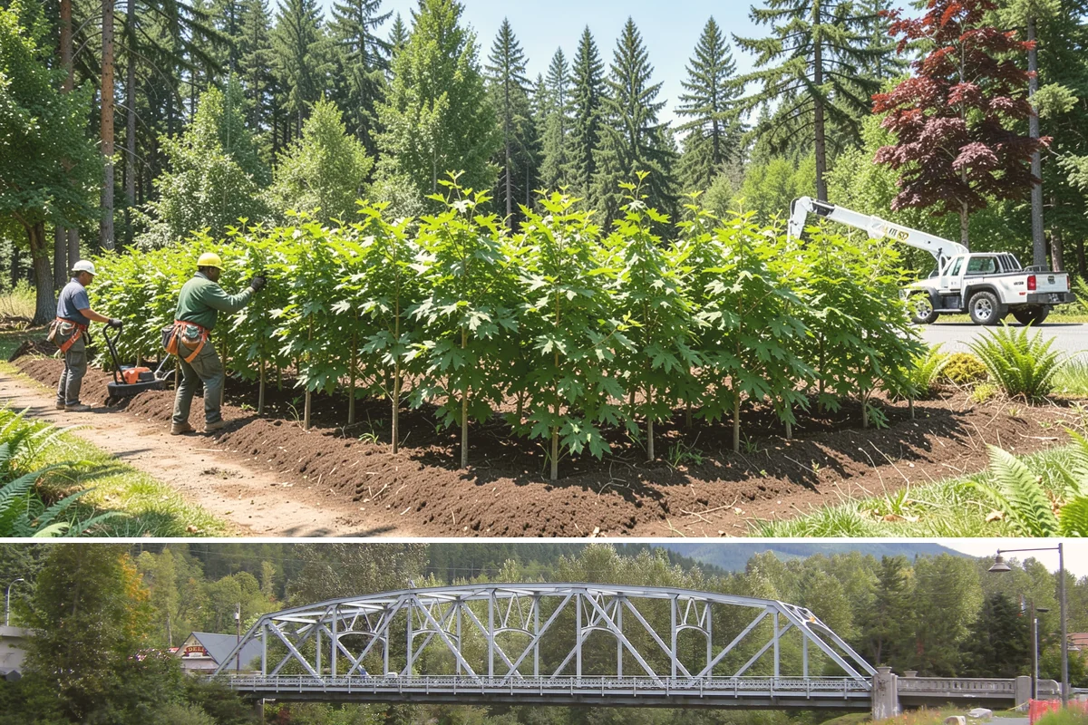 Municipal tree maintenance in Skykomish, King County, WA - Work follows a recurring schedule aligned with recognized arboricultural standards to manage trees throughout all seasons in...