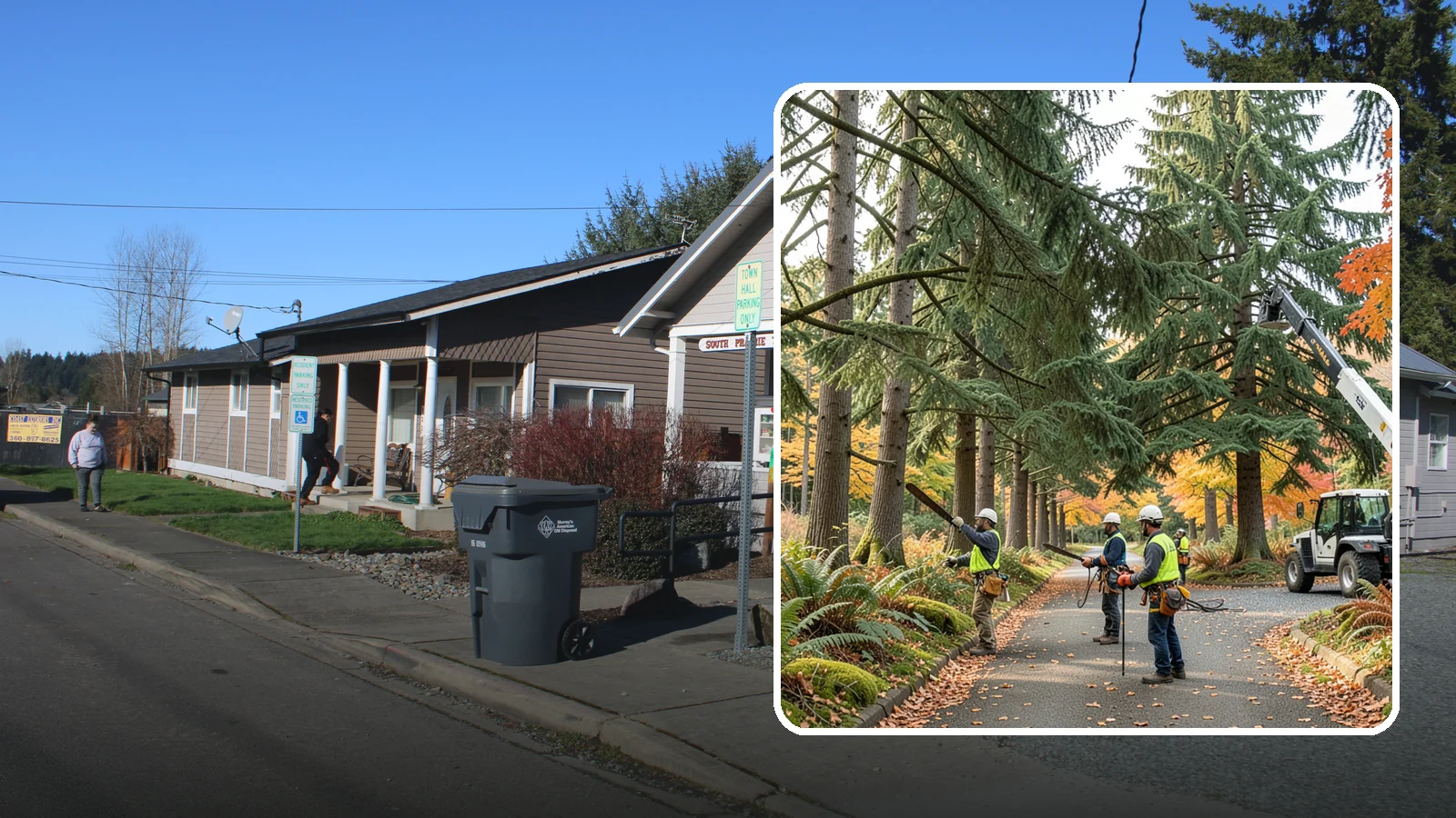 Municipal tree maintenance in South Prairie, Pierce County, WA - Tree maintenance for public and municipal spaces.