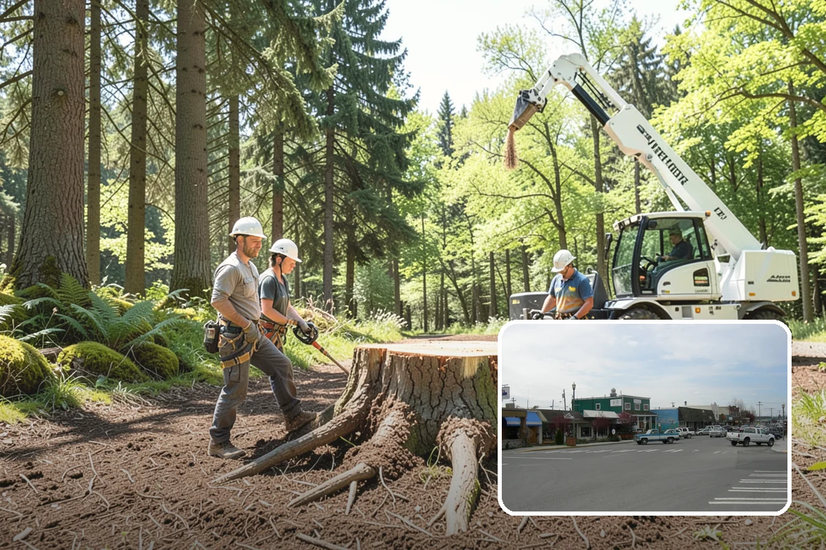 Municipal tree maintenance in Stanwood, Snohomish County, WA - Keeps trees across a property safe and presentable