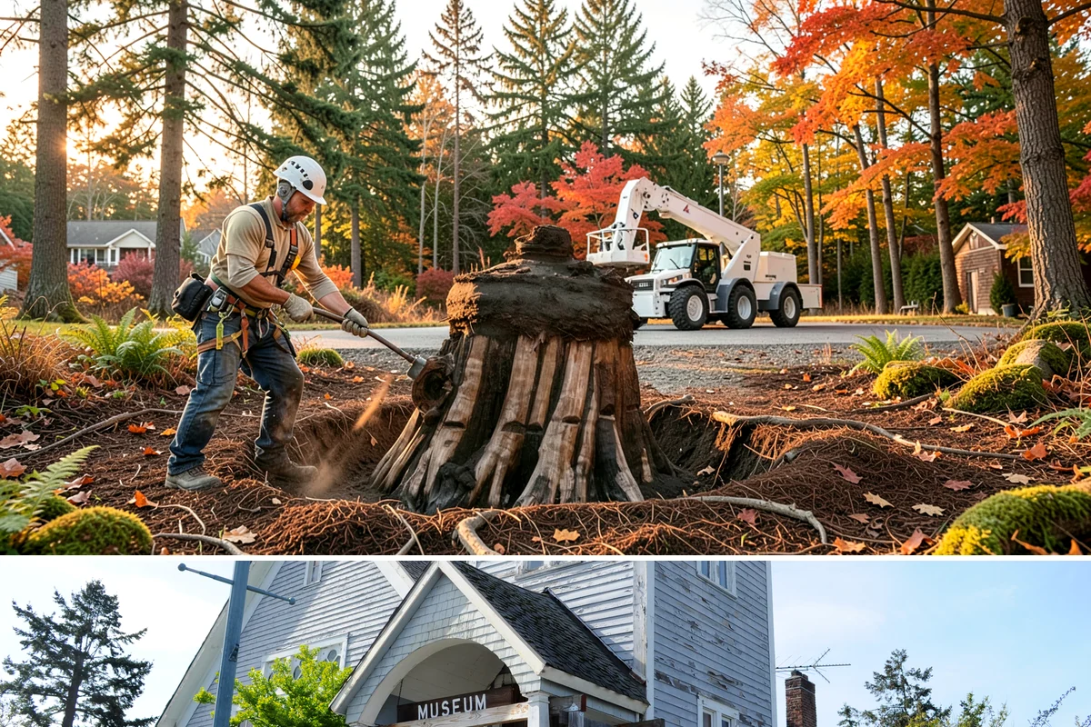 Municipal tree maintenance in Steilacoom, Pierce County, WA - Work follows a recurring schedule aligned with recognized arboricultural standards to manage trees throughout all seasons in...