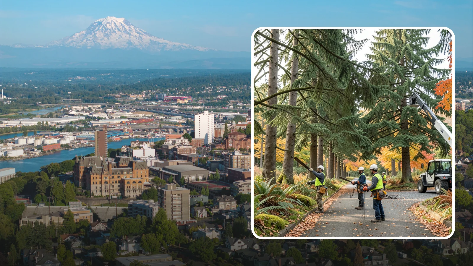 Municipal tree maintenance in Tacoma, Pierce County, WA - Tree maintenance for public and municipal spaces.