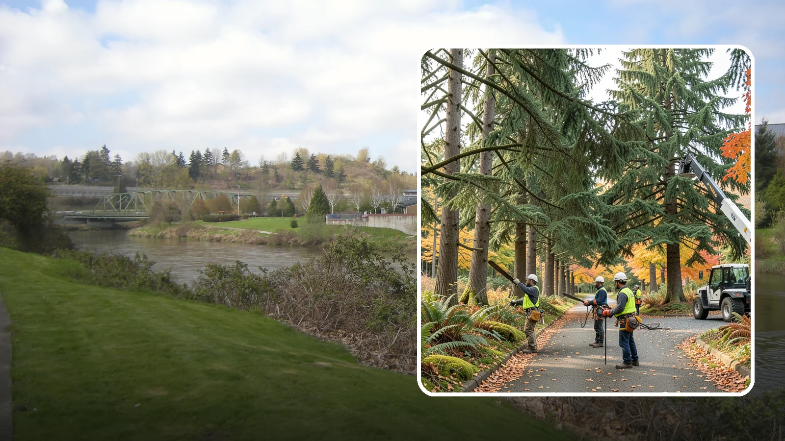 Municipal tree maintenance in Tukwila, King County, WA - Tree maintenance for public and municipal spaces.