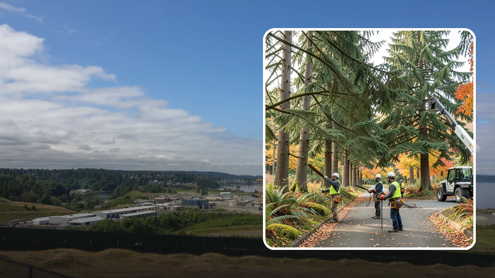 Municipal tree maintenance in University Place, Pierce County, WA - Tree maintenance for public and municipal spaces.