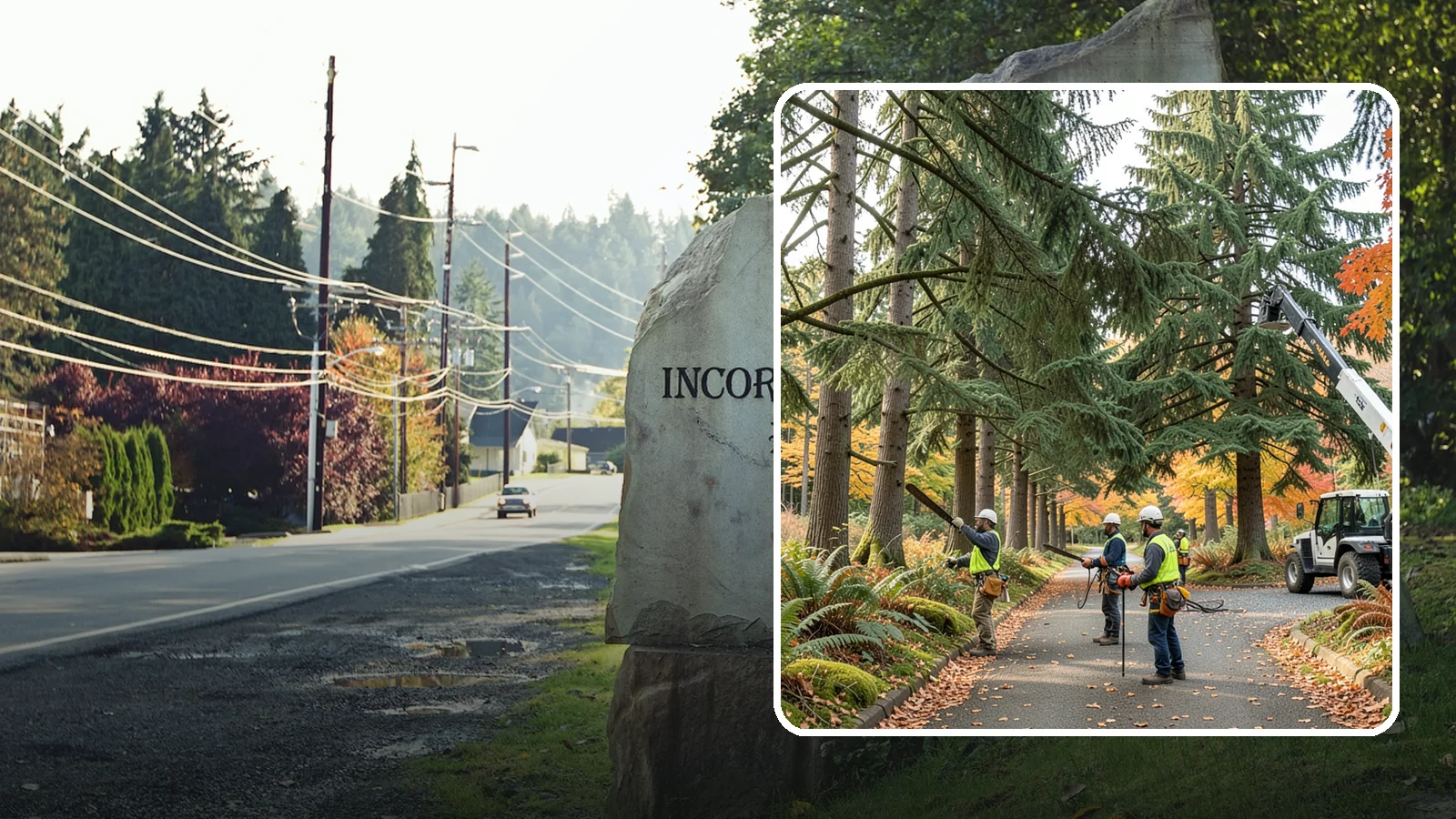 Municipal tree maintenance in Wilkeson, Pierce County, WA - Tree maintenance for public and municipal spaces.