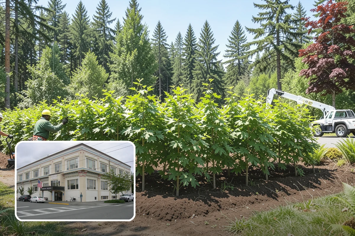 Native tree planting in Anacortes, Skagit County, WA - Restores and expands tree cover