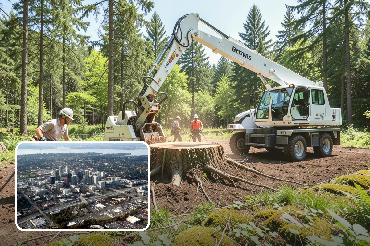 Native tree planting in Bellevue, King County, WA - Restores and expands tree cover