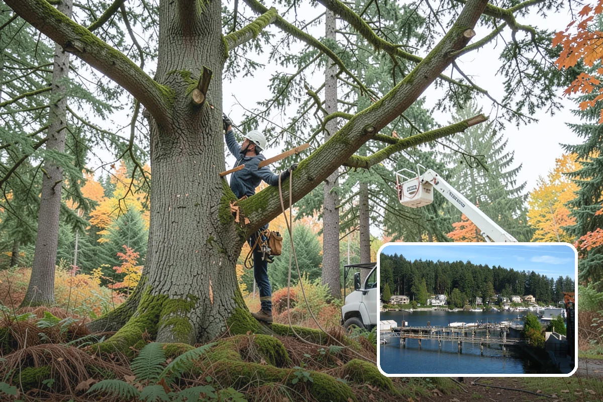 Native tree planting in Gig Harbor, Pierce County, WA - Restores and expands tree cover
