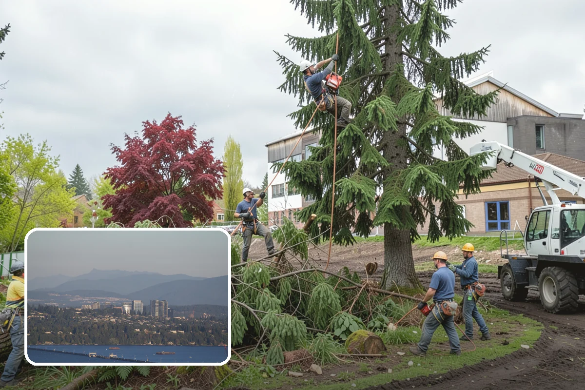 Native tree planting in Medina, King County, WA - Restores and expands tree cover