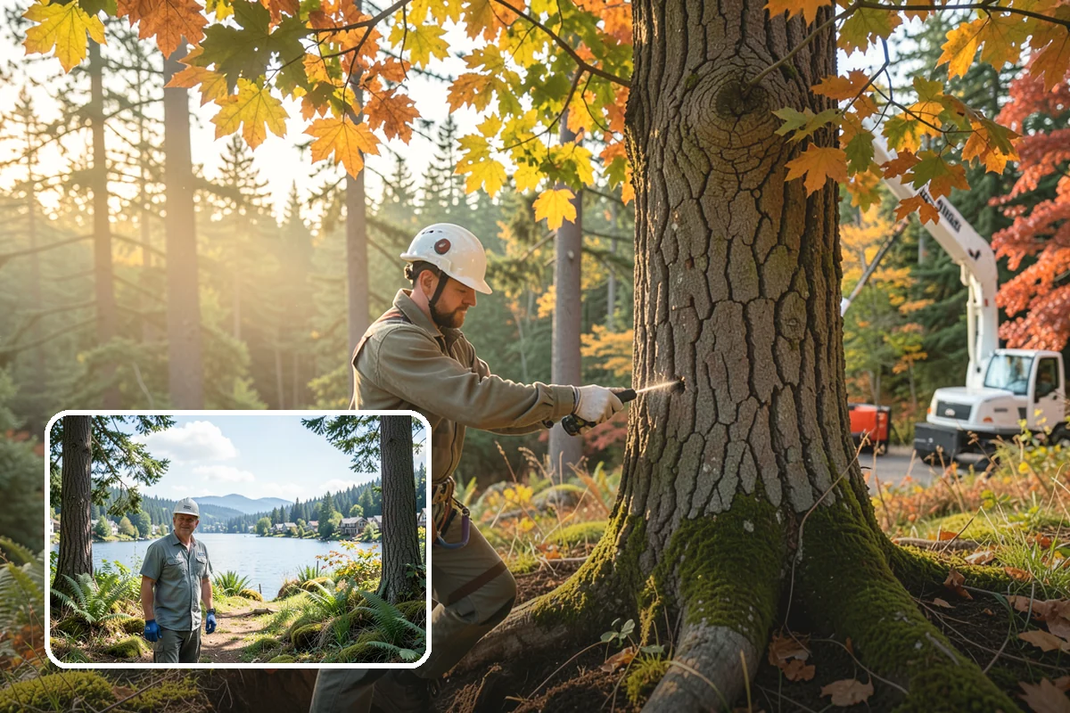 Native tree planting in Milton, King County, WA - Restores and expands tree cover
