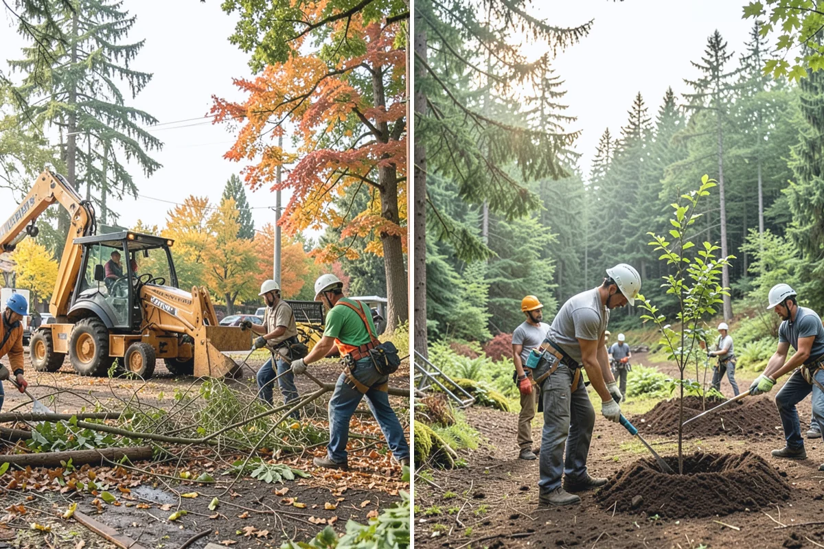 Native tree planting in Woodinville, King County, WA - Assess site conditions and select suitable species