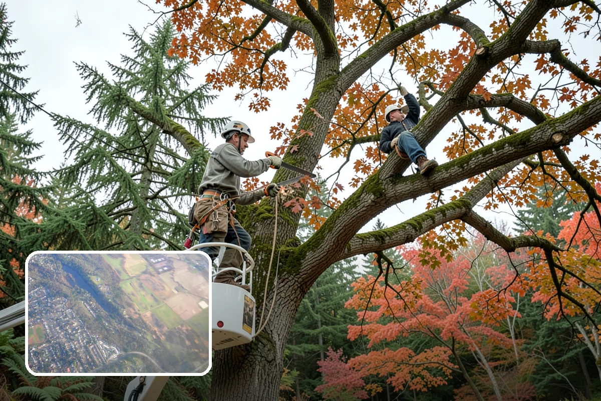 Ornamental tree pruning in Algona, King County, WA - Improves tree structure, health, and appearance
