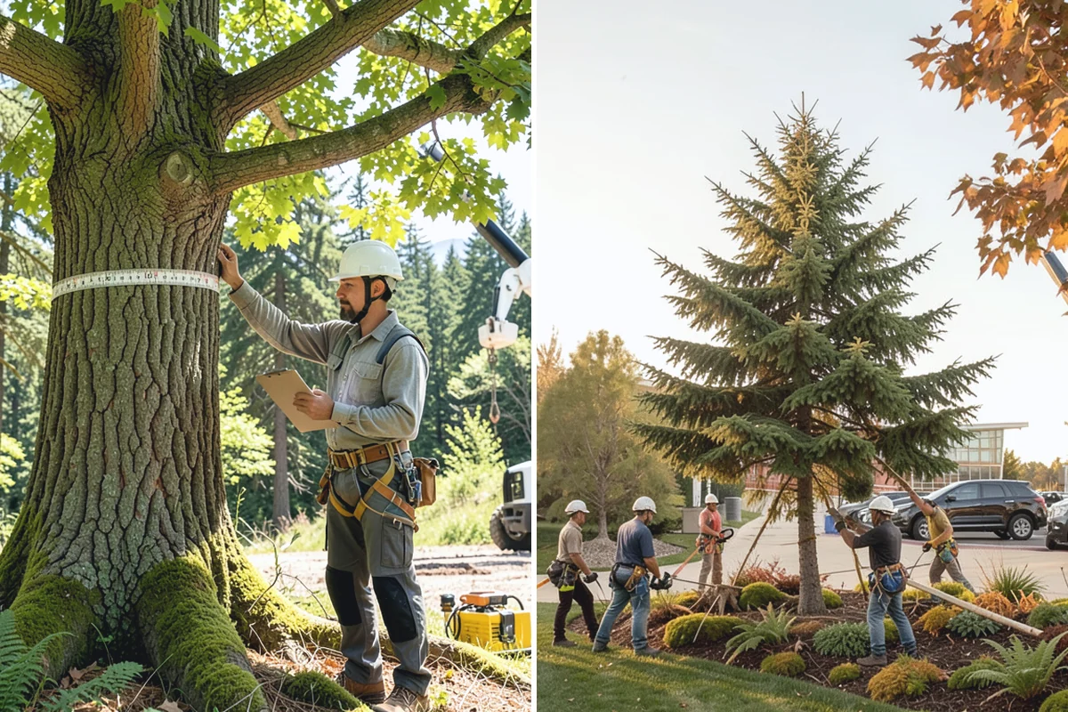 Ornamental tree pruning in Auburn, King County, WA - Assess canopy condition and pruning objectives