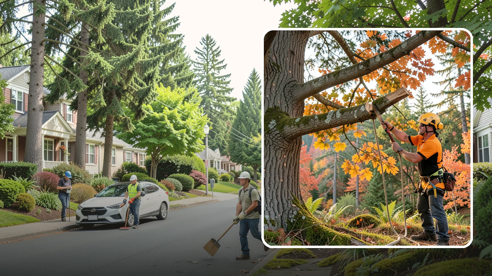 Ornamental tree pruning in Beaux Arts Village, King County, WA - The detailed pruning of ornamental and specimen trees.