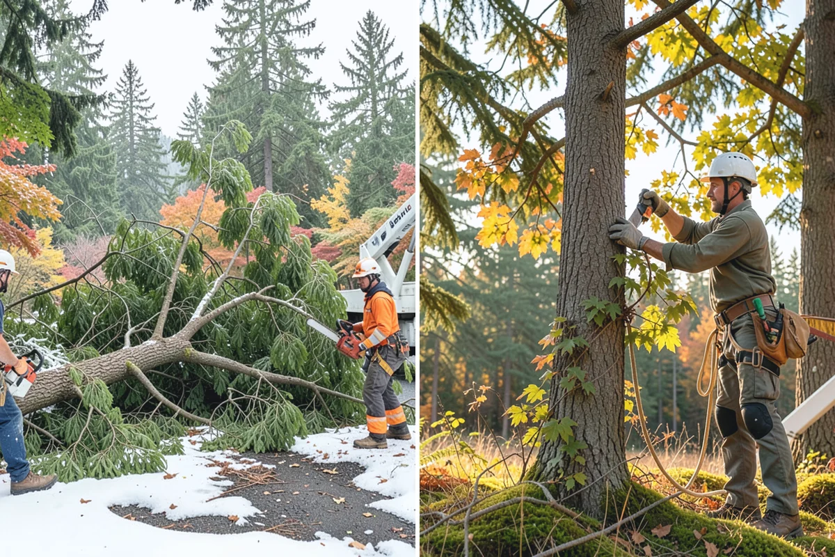Ornamental tree pruning in Bonney Lake, Pierce County, WA - Assess canopy condition and pruning objectives