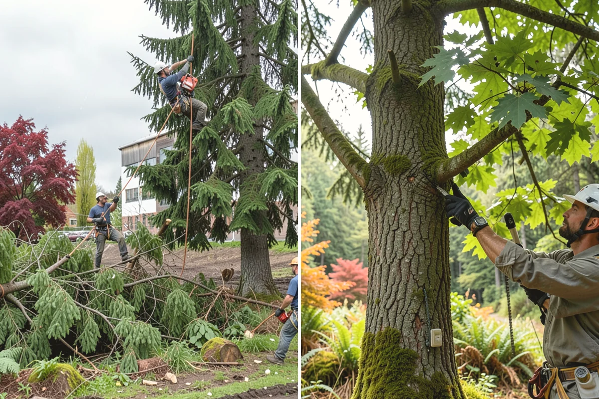 Ornamental tree pruning in Burien, King County, WA - Assess canopy condition and pruning objectives