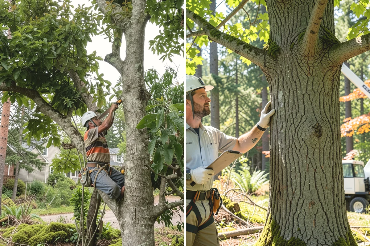 Ornamental tree pruning in Burlington, Skagit County, WA - Assess canopy condition and pruning objectives