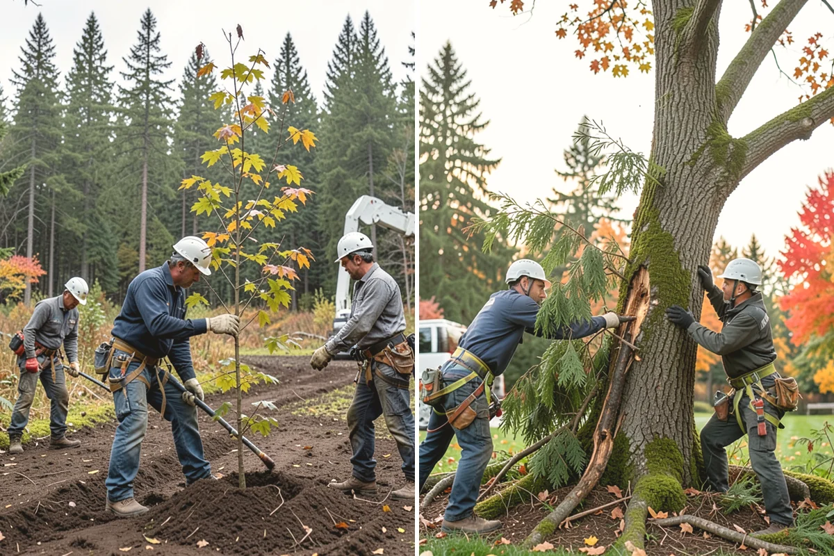 Ornamental tree pruning in Carnation, King County, WA - Assess canopy condition and pruning objectives