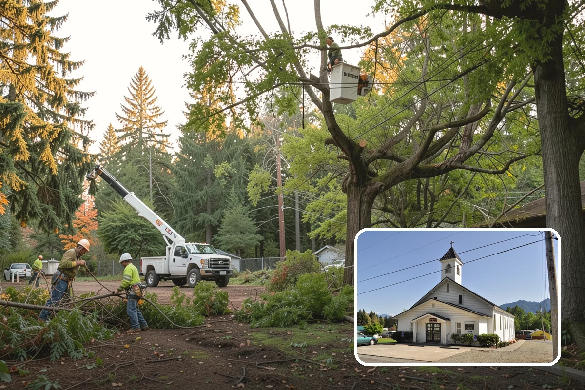 Ornamental tree pruning in Concrete, Skagit County, WA - Improves tree structure, health, and appearance