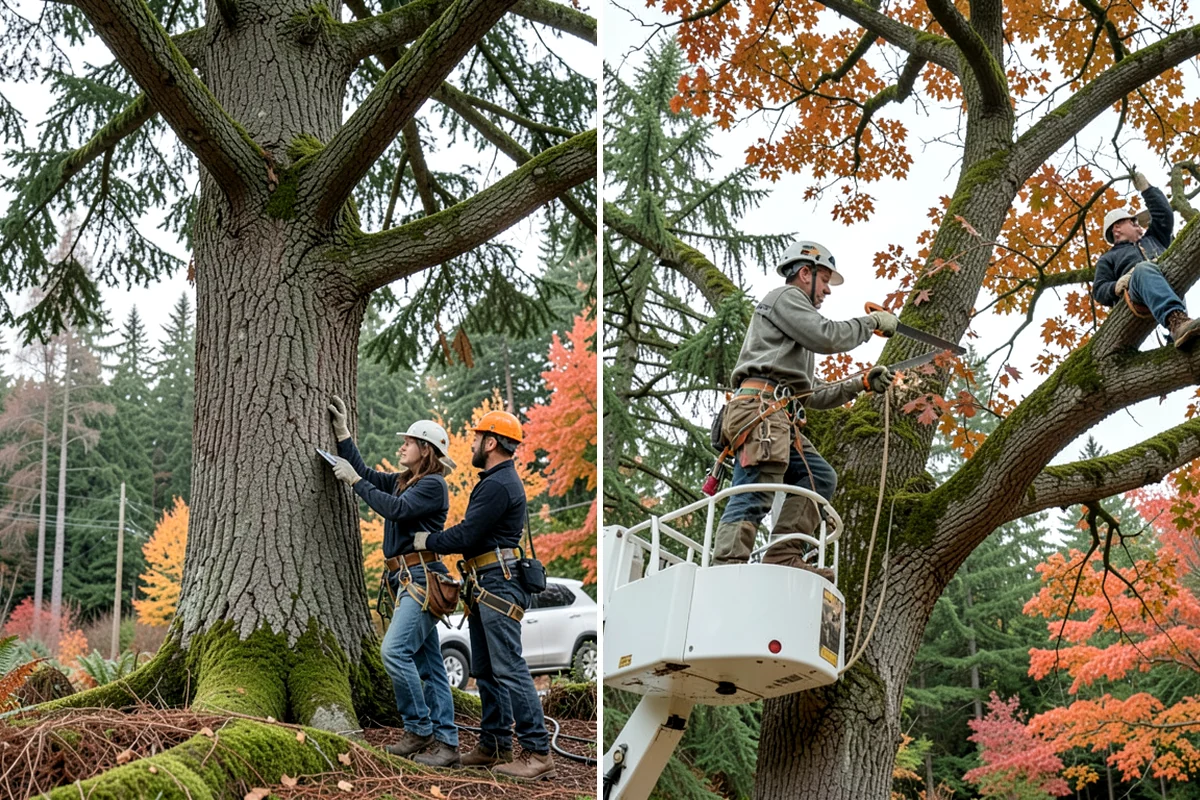 Ornamental tree pruning in Concrete, Skagit County, WA - Assess canopy condition and pruning objectives