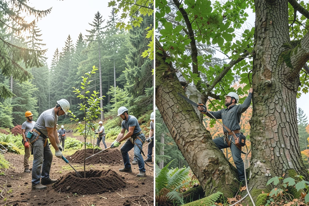 Ornamental tree pruning in Coupeville, Island County, WA - Assess canopy condition and pruning objectives
