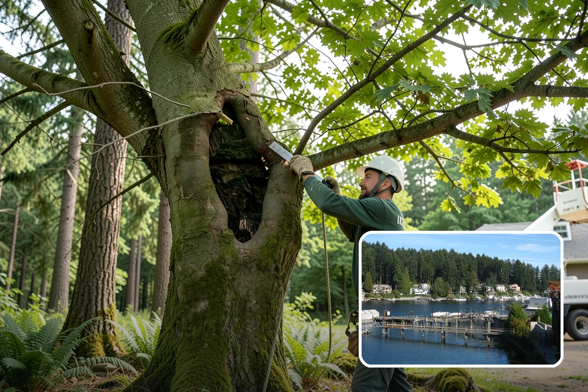 Ornamental tree pruning in Gig Harbor, Pierce County, WA - Improves tree structure, health, and appearance