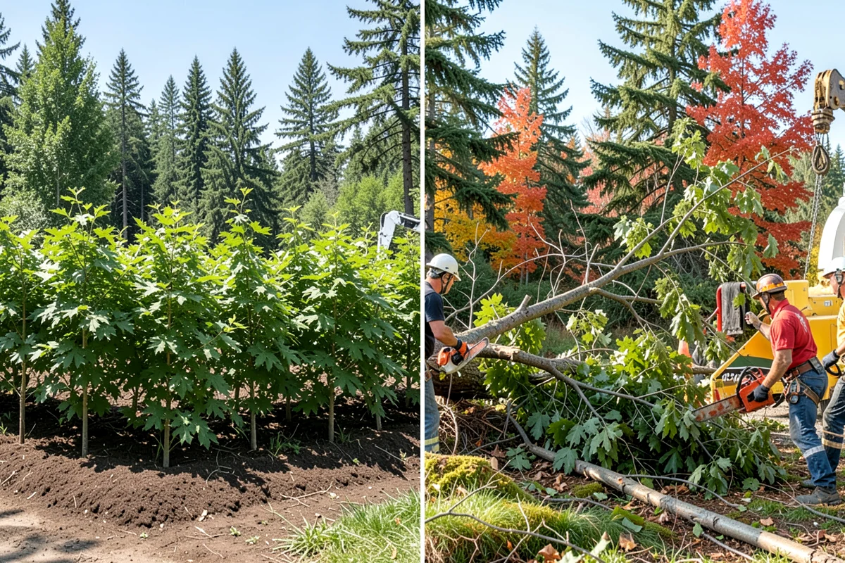 Ornamental tree pruning in Lyman, Skagit County, WA - Assess canopy condition and pruning objectives