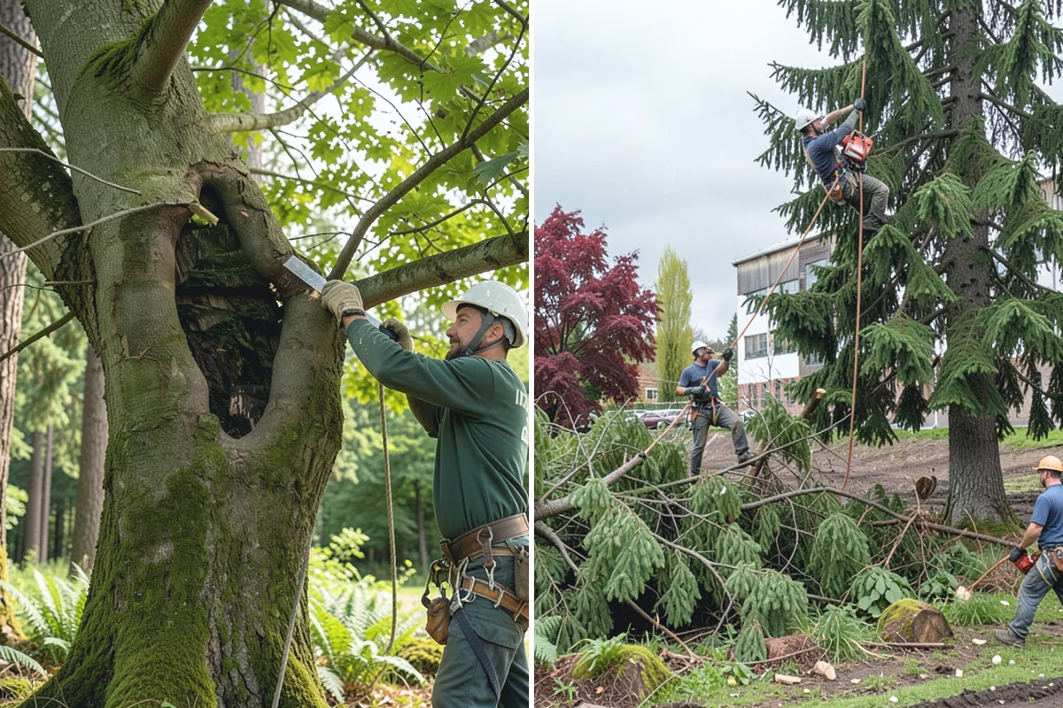 Ornamental tree pruning in Marysville, Snohomish County, WA - Assess canopy condition and pruning objectives