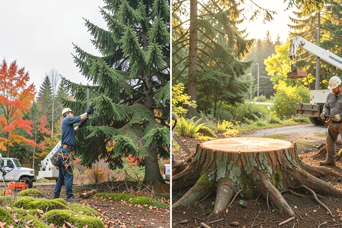Ornamental tree pruning in North Bend, King County, WA - Assess canopy condition and pruning objectives