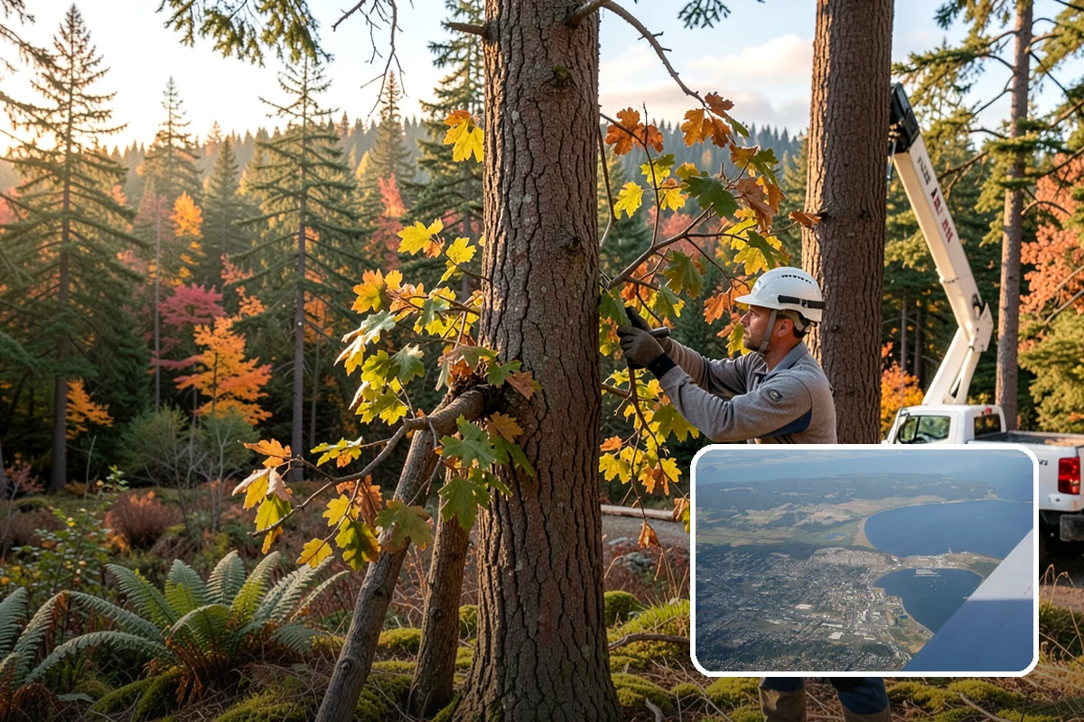 Ornamental tree pruning in Oak Harbor, Island County, WA - Improves tree structure, health, and appearance