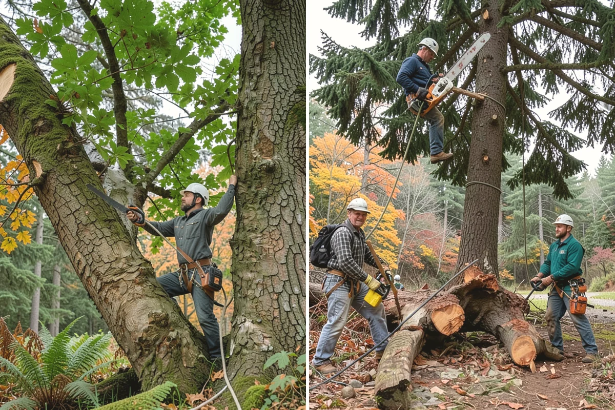 Ornamental tree pruning in Steilacoom, Pierce County, WA - Assess canopy condition and pruning objectives