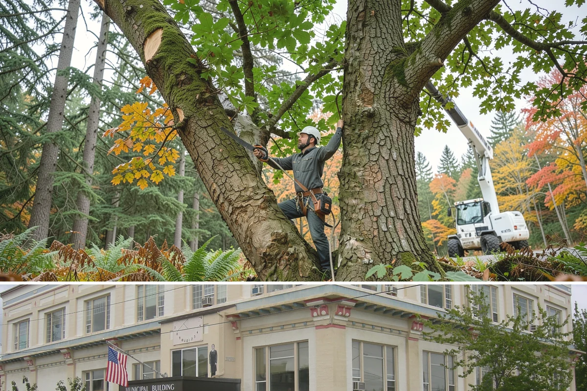 Park tree maintenance in Anacortes, Skagit County, WA - Work is performed year-round to maintain public safety but often prioritizes pruning during dormant seasons while scheduling...