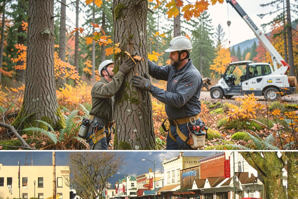 Park tree maintenance in Arlington, Snohomish County, WA - Work is performed year-round to maintain public safety but often prioritizes pruning during dormant seasons while scheduling...