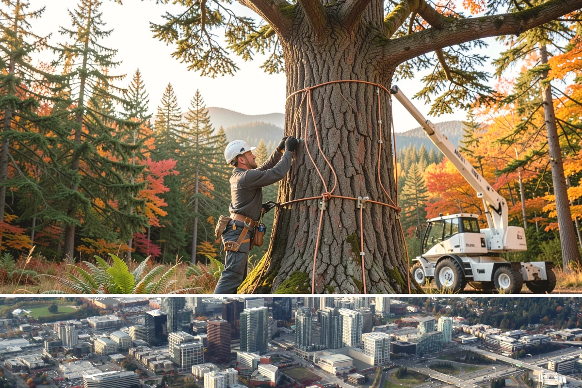 Park tree maintenance in Bellevue, King County, WA - Work is performed year-round to maintain public safety but often prioritizes pruning during dormant seasons while scheduling...