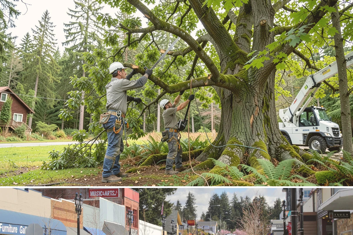 Park tree maintenance in Bothell, King County, WA - Work is performed year-round to maintain public safety but often prioritizes pruning during dormant seasons while scheduling...