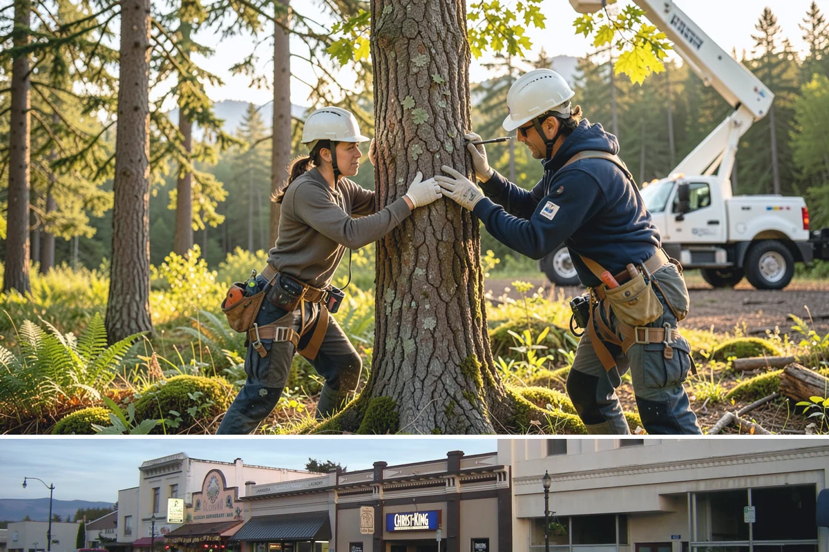 Park tree maintenance in Burlington, Skagit County, WA - Work is performed year-round to maintain public safety but often prioritizes pruning during dormant seasons while scheduling...