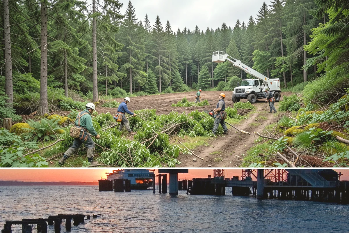 Park tree maintenance in Edmonds, Snohomish County, WA - Work is performed year-round to maintain public safety but often prioritizes pruning during dormant seasons while scheduling...