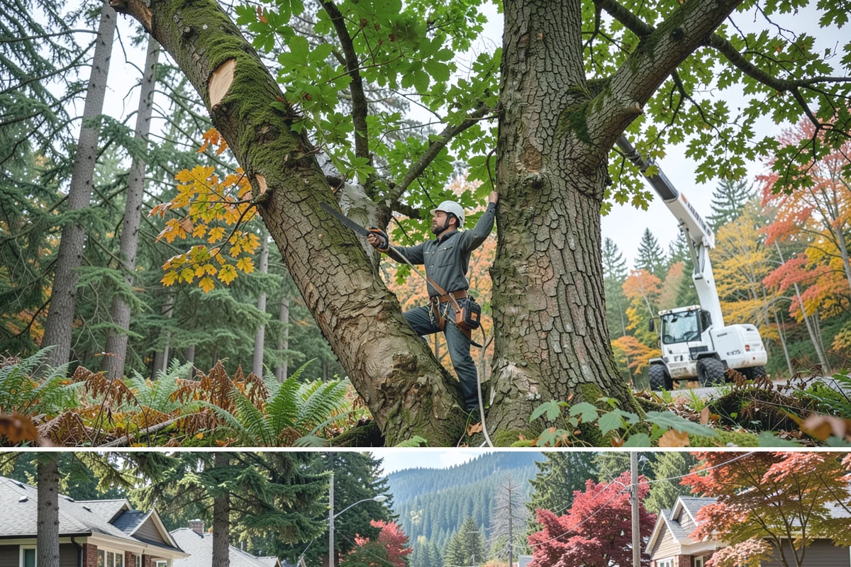 Park tree maintenance in Hunts Point, King County, WA - Work is performed year-round to maintain public safety but often prioritizes pruning during dormant seasons while scheduling...