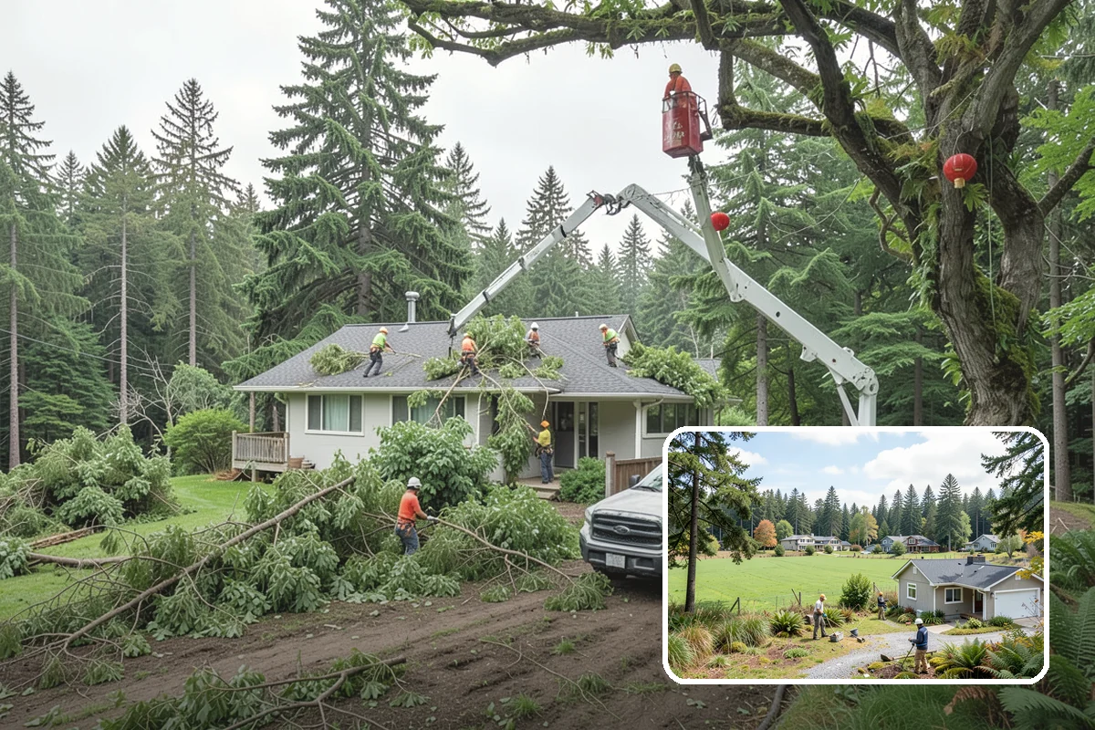 Park tree maintenance in Lyman, Skagit County, WA - Keeps trees across a property safe and presentable
