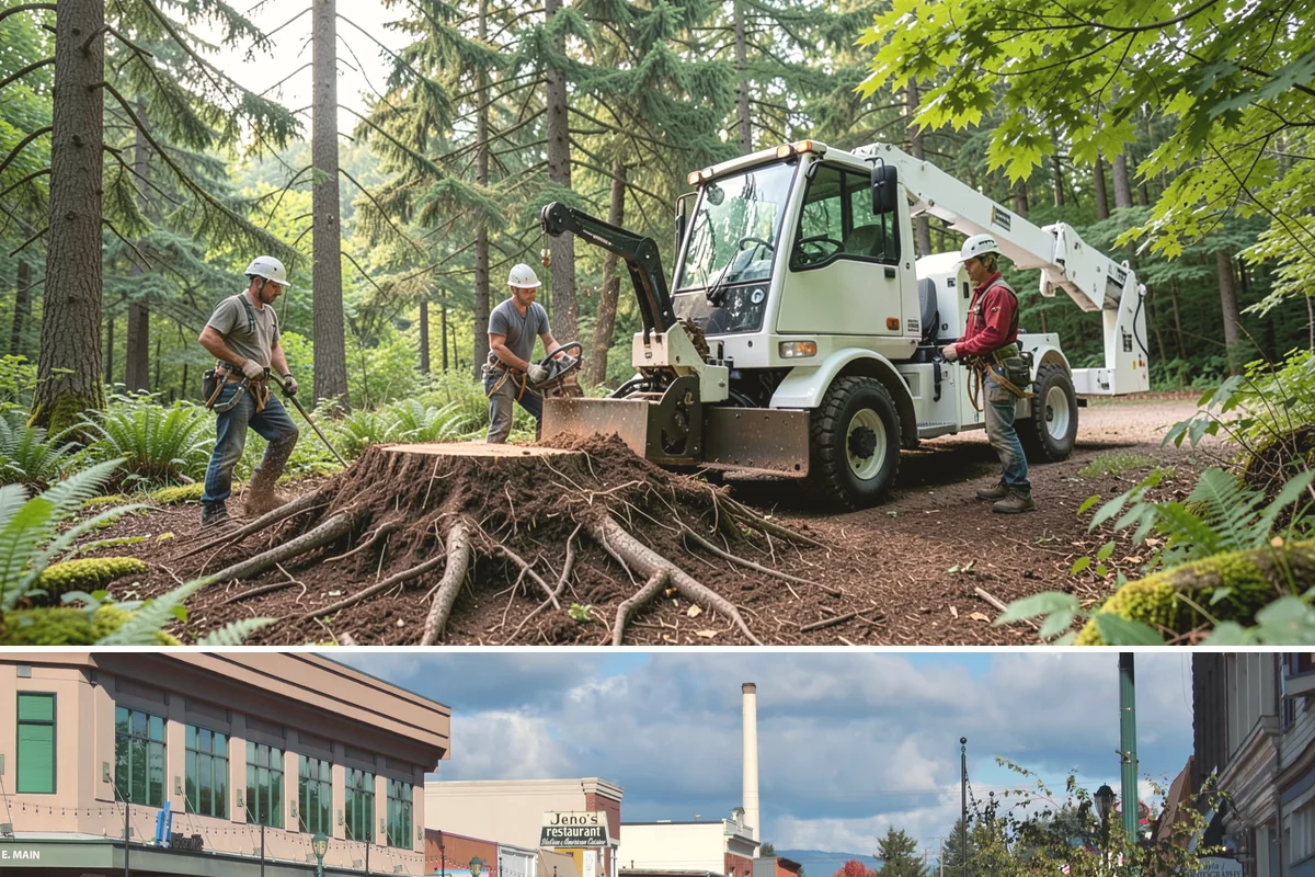 Park tree maintenance in Monroe, Snohomish County, WA - Work is performed year-round to maintain public safety but often prioritizes pruning during dormant seasons while scheduling...