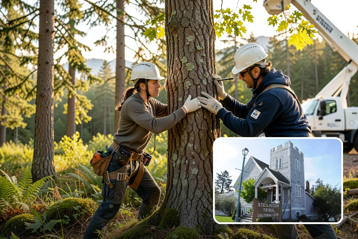 Park tree maintenance in Steilacoom, Pierce County, WA - Keeps trees across a property safe and presentable