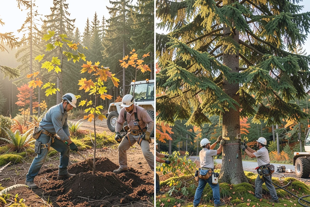Park tree maintenance in Wilkeson, Pierce County, WA - Inventory and assess the property's trees