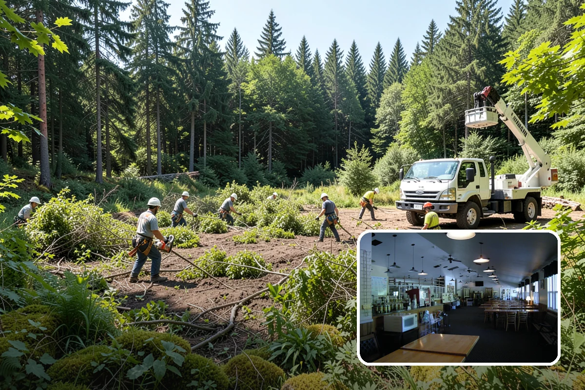 Privacy screen planting in Black Diamond, King County, WA - Restores and expands tree cover