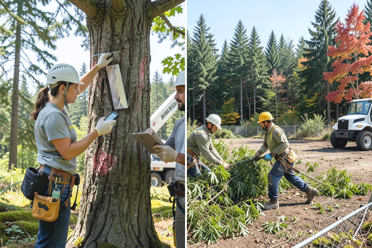 Privacy screen planting in Bonney Lake, Pierce County, WA - Assess site conditions and select suitable species